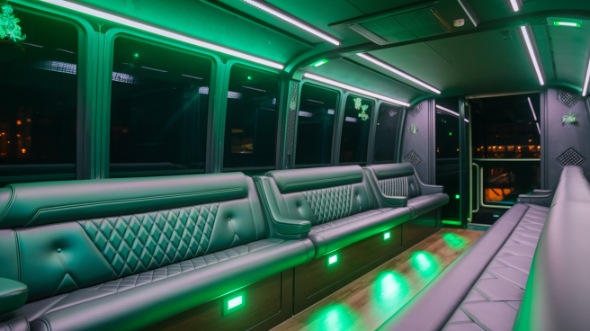 party bus rental interior san jose