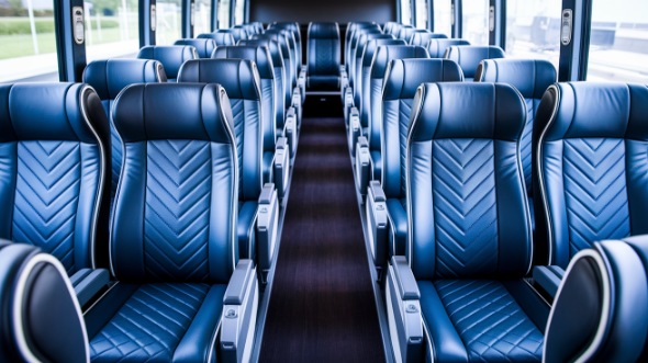 san jose 55 passenger charter bus inside
