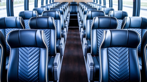 san jose 56 passenger charter bus inside