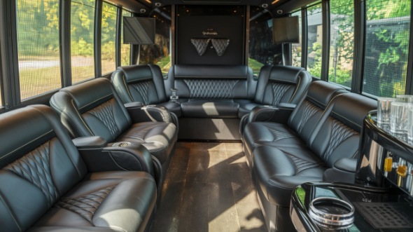 sprinter limo rental interior san jose